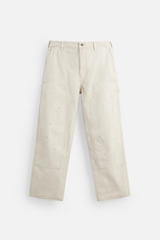 SPLATTER CARPENTER POCKET PANTS
