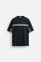 CONTRAST STRIPE T-SHIRT