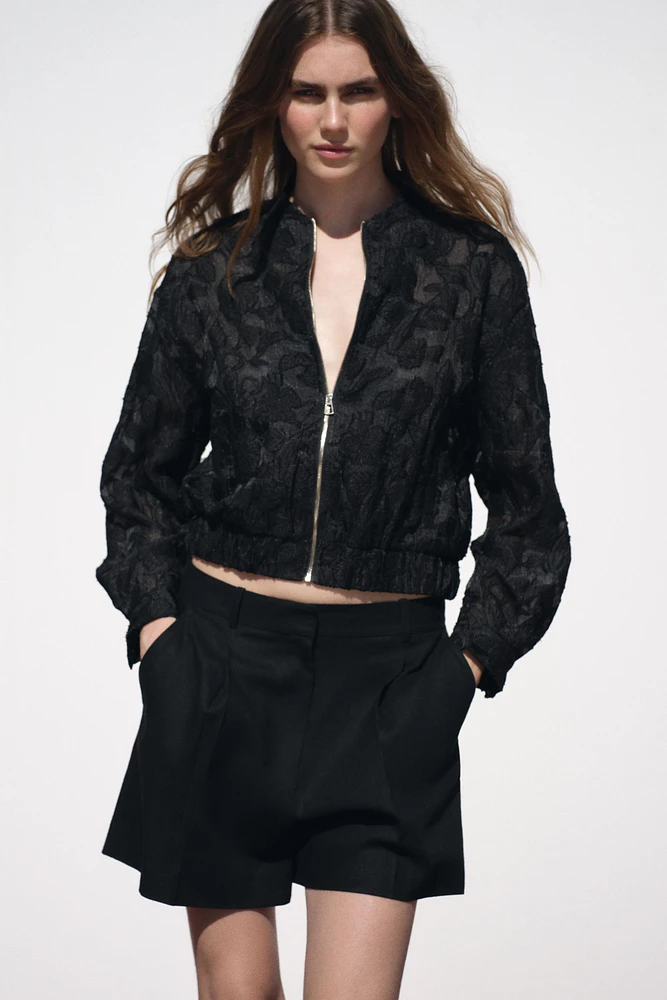 ORGANZA BOMBER JACKET