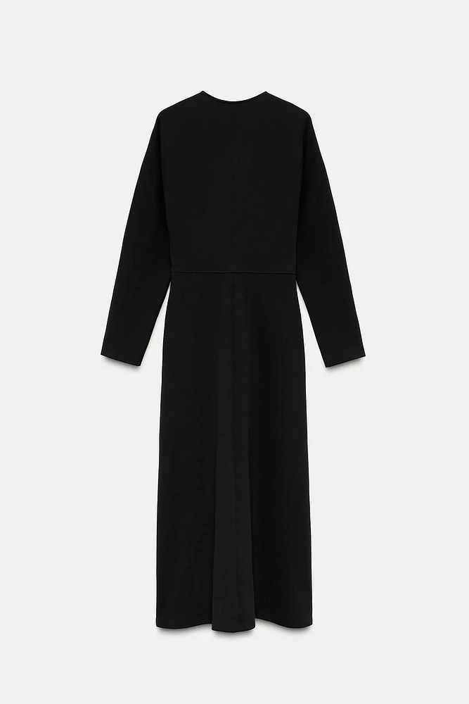 INTERLOCK MIDI DRESS