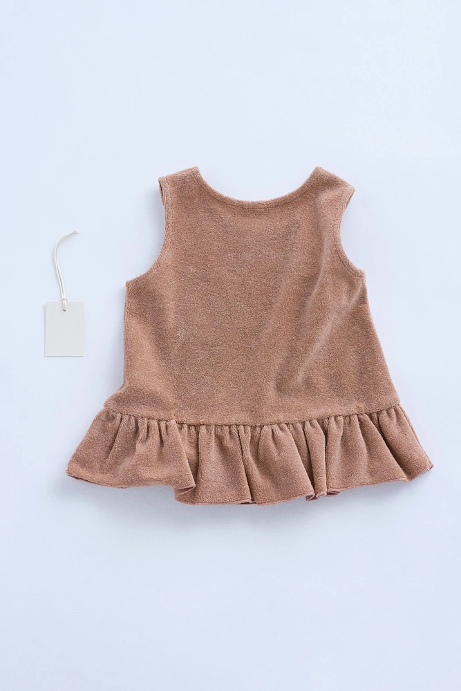 ZARA TIMELESS - T-SHIRT ÉPONGE À VOLANTS