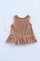 ZARA TIMELESS - T-SHIRT ÉPONGE À VOLANTS