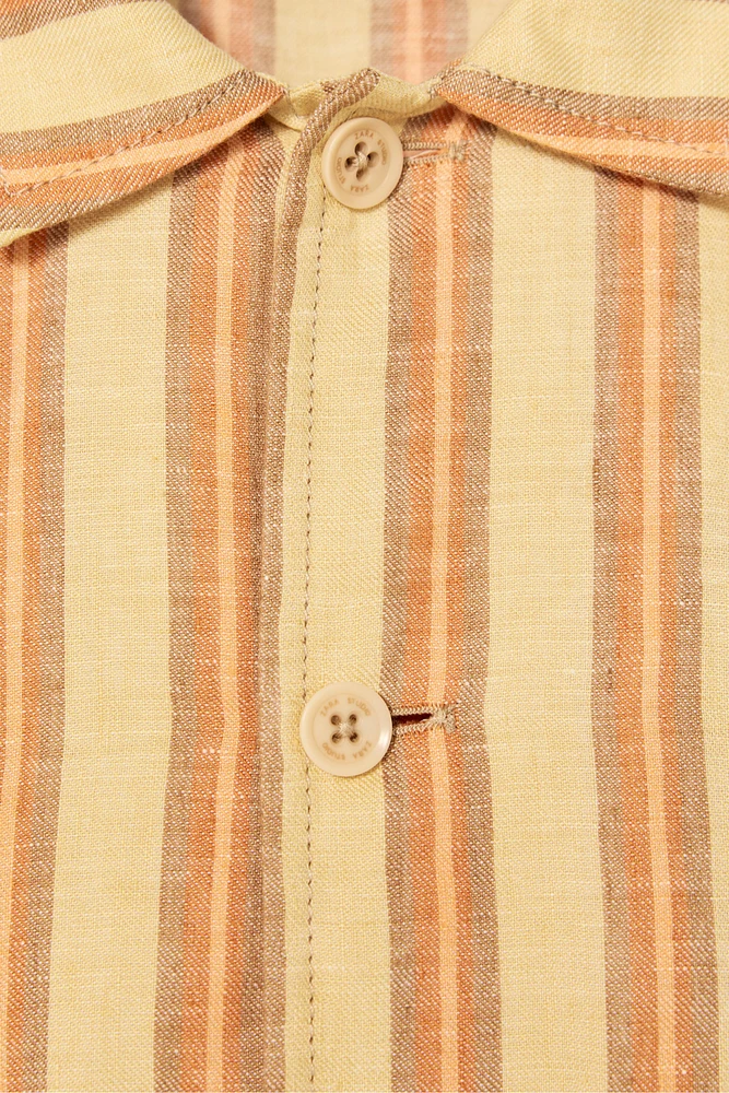 CHEMISE À RAYURES 100 % LIN ÉDITION LIMITÉE