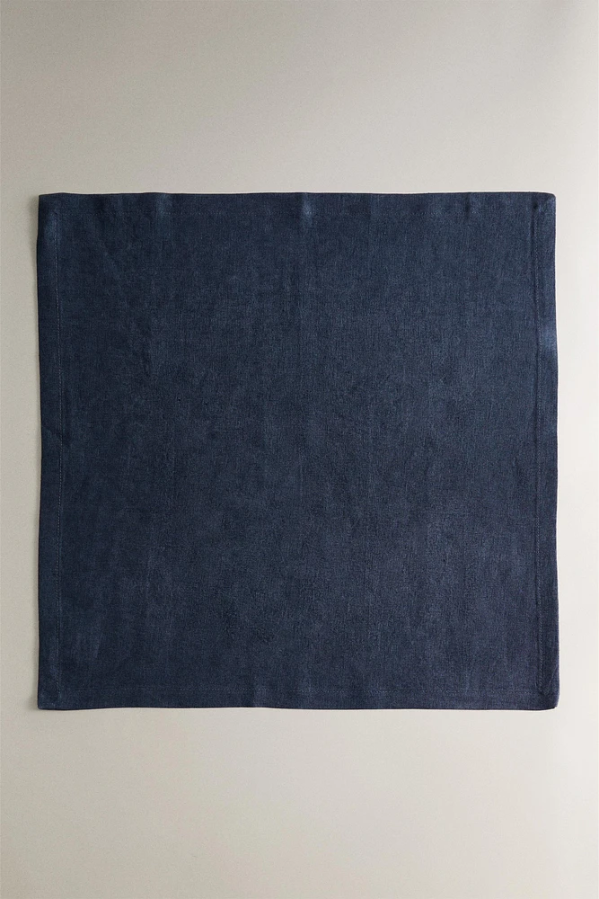 SERVIETTE DE TABLE LIN DÉLAVÉ COULEUR