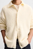 CARDIGAN À TEXTURE SERVIETTE