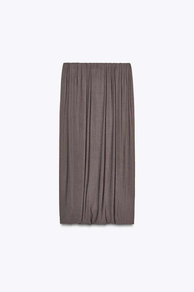 DRAPED BALLOON SKIRT