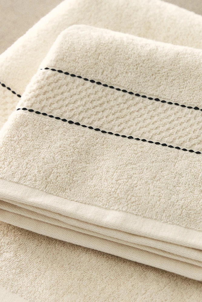 SERVIETTE DE BAIN BORDURE SURPIQÛRES