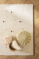 CHILDREN’S MULTICOLORED EMBROIDERED DIAMOND RUG
