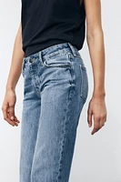 ZW COLLECTION LOW-RISE CROPPED FLARE JEANS