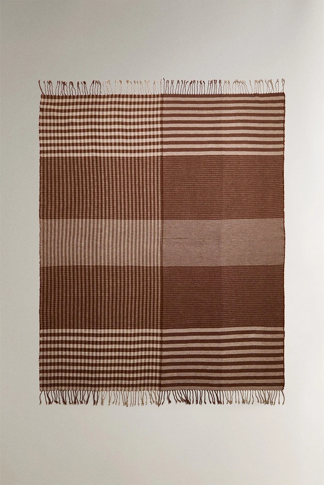 PLAID DOUBLE FACE CARREAUX
