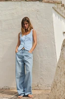 PLAIN KNIT CORSET TOP