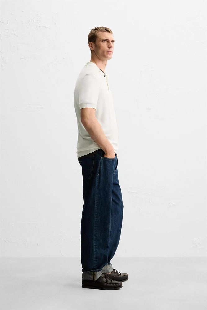 POLO EN MAILLE MÉLANGE VISCOSE