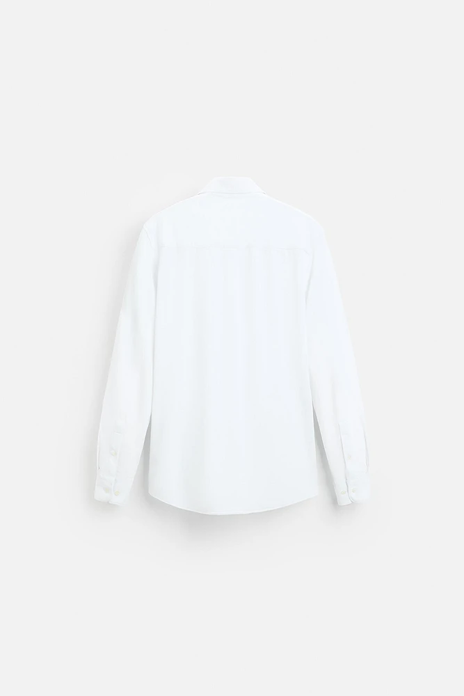 CHEMISE ÉLASTIQUE TEXTURÉE