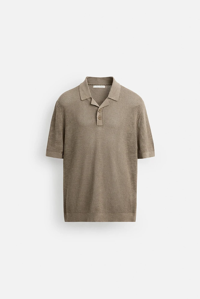 POLO EN MAILLE STRUCTURÉE