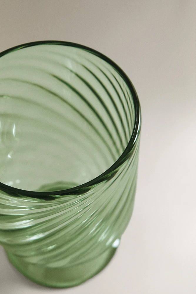 VERRE À PIED ACRYLIQUE ONDES