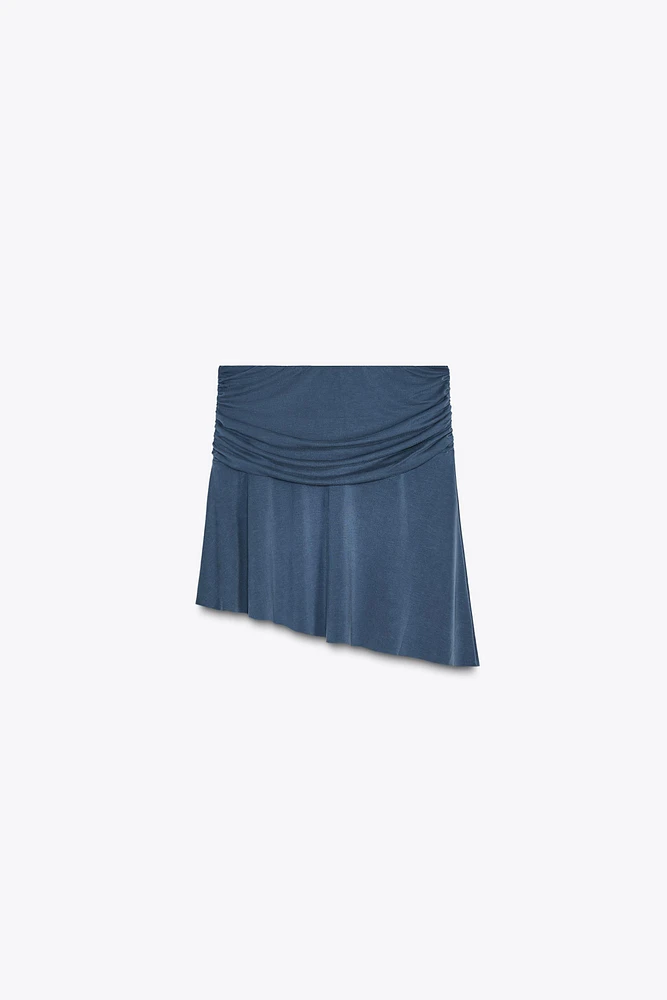 ASYMMETRIC MINI SKIRT