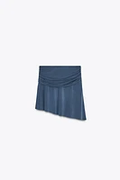 ASYMMETRIC MINI SKIRT