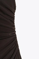 DRAPED MINI DRESS