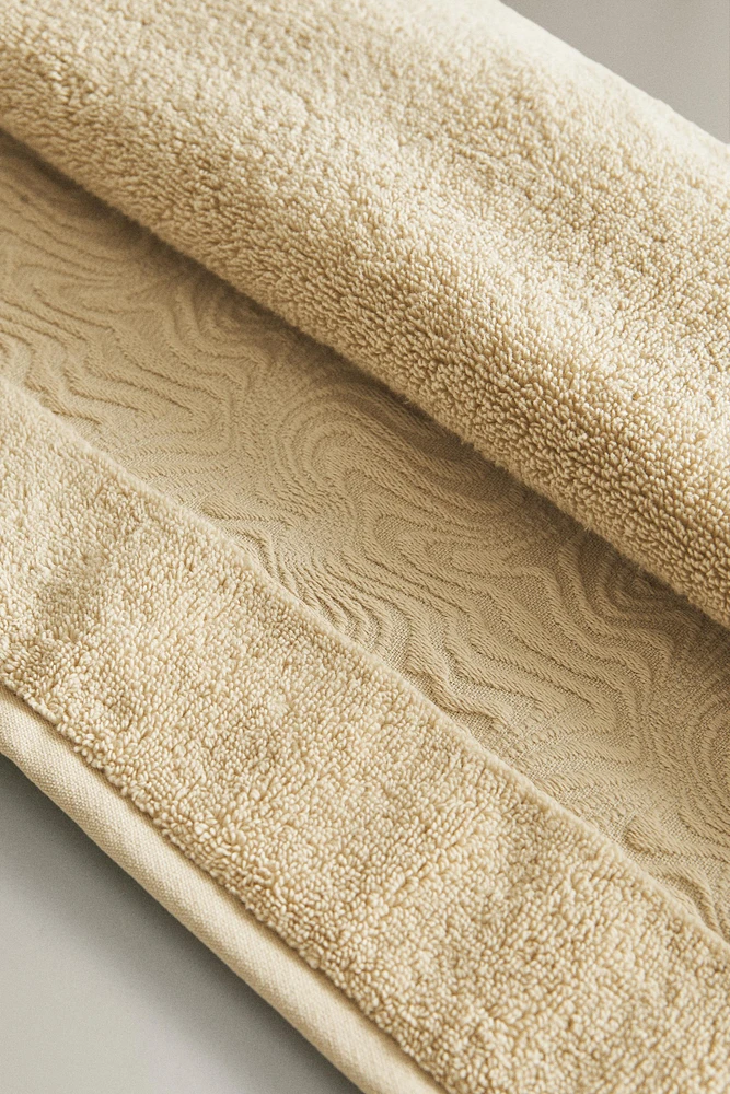 BATH TOWEL WITH MARBLE BORDER