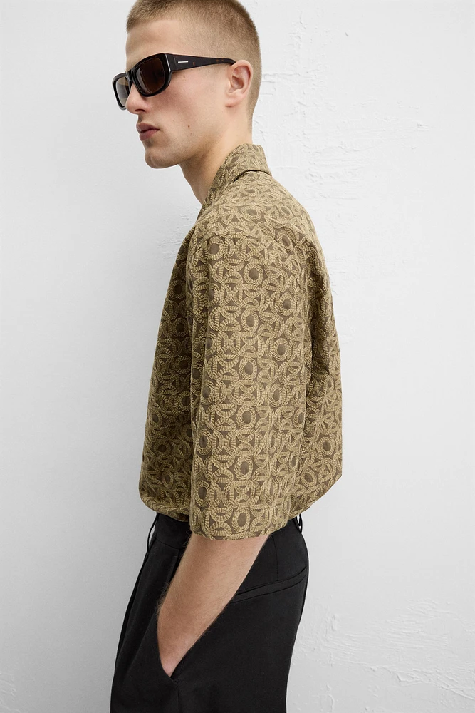EMBROIDERED JACQUARD SHIRT