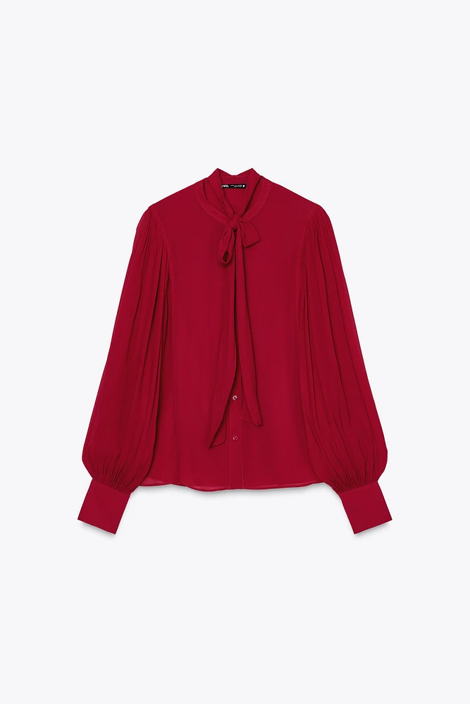 ZW COLLECTION TIE BLOUSE