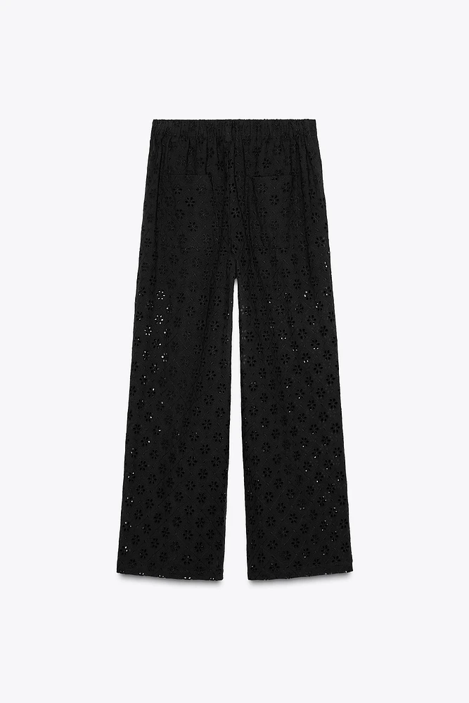 OPENWORK EMBROIDERY CULOTTES