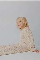FLORAL KNIT SWEATER