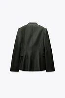 VESTE CROISÉE EN MÉLANGE DE LAINE ZW COLLECTION