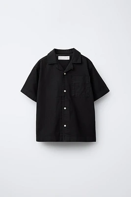 COTTON LINEN BLEND SHIRT