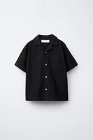 COTTON LINEN BLEND SHIRT