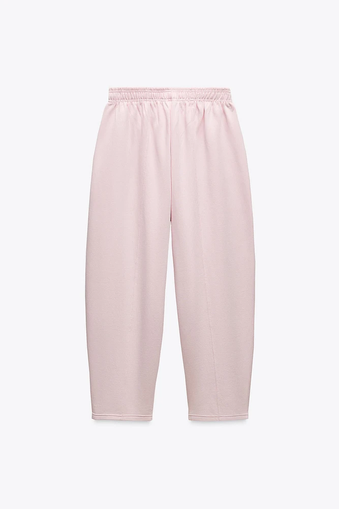 PANTALON EN MOLLETON CAROTTE