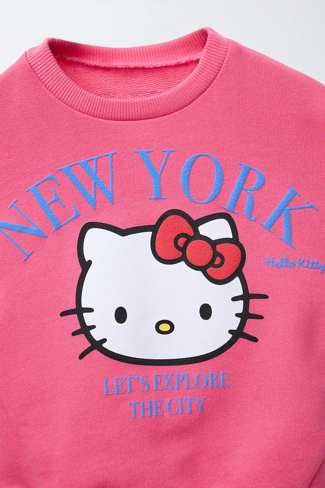 HELLO KITTY © SANRIO RIBBED SWEATSHIRT AND LEGGINGS SET