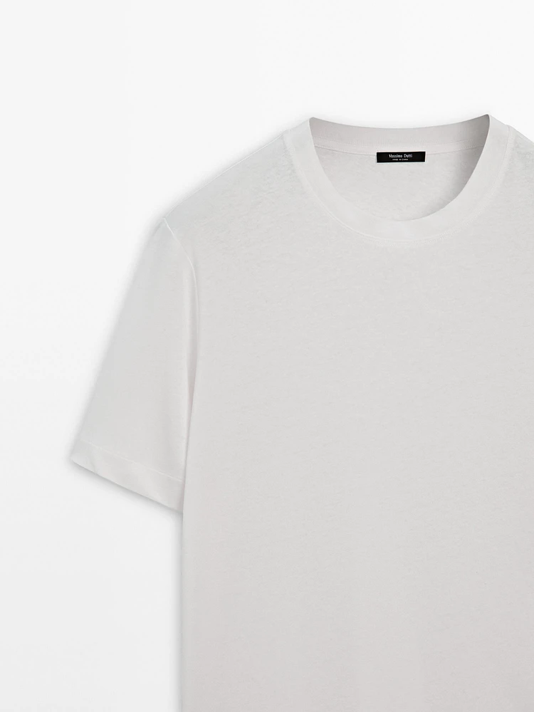 T-shirt léger en lin mélangé