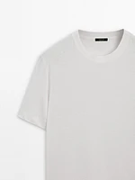 T-shirt léger en lin mélangé