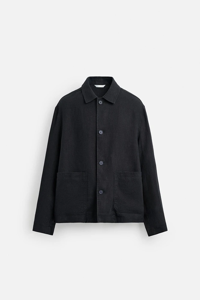 BLOUSON 100 % LIN