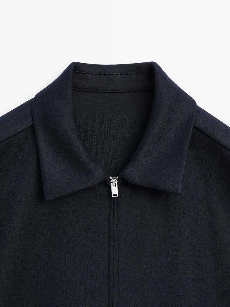 Jacket with adjustable hem detail