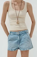SHORT CHINO EN JEAN TRF