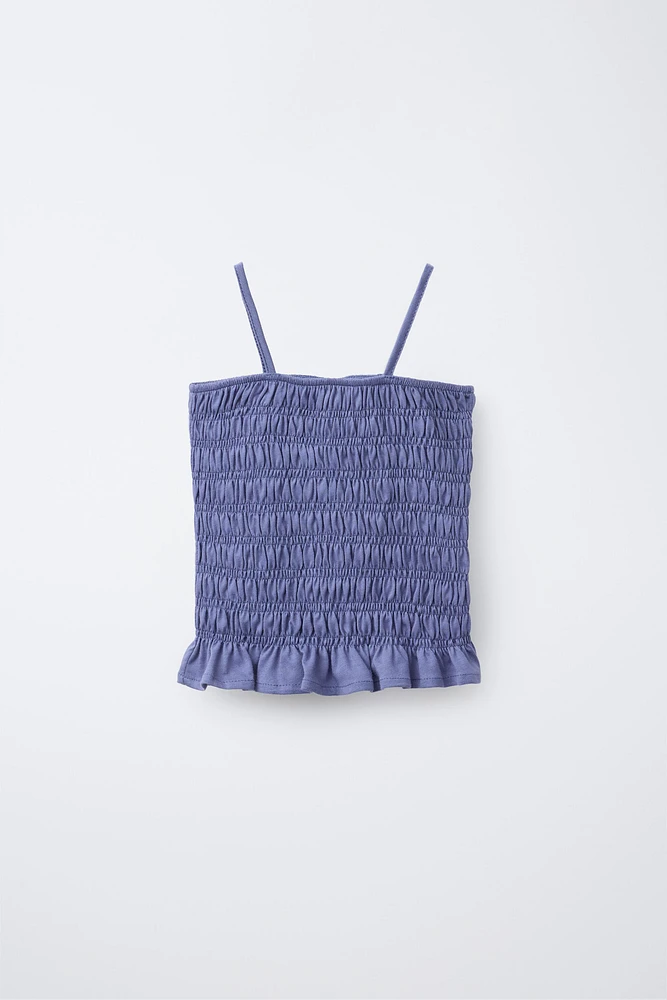 ELASTIC STRAP T-SHIRT