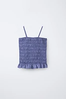 ELASTIC STRAP T-SHIRT