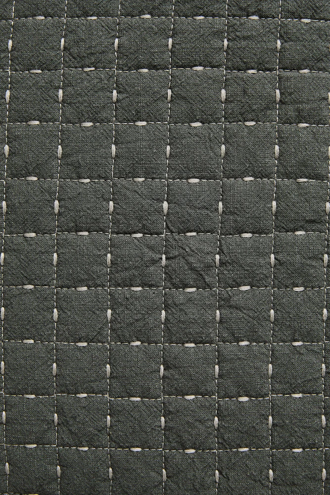 TEXTURED COTTON PILLOW SHAM FOR QUILT