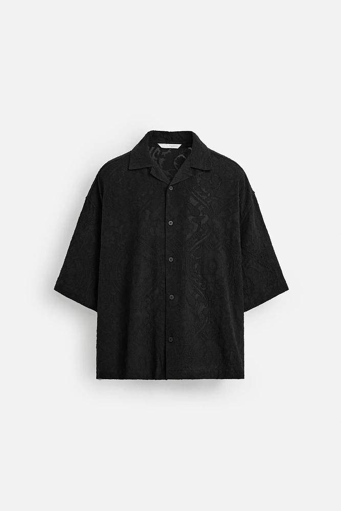 RELAXED FIT JACQUARD SHIRT