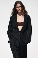 WRINKLED ORGANZA BLAZER