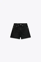 HIGH-WAISTED MOM FIT SHORTS
