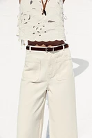Z1975 BELTED HIGH-WAISTED CULOTTES