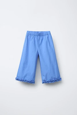 PANTALON JUPE-CULOTTE VOLANTS