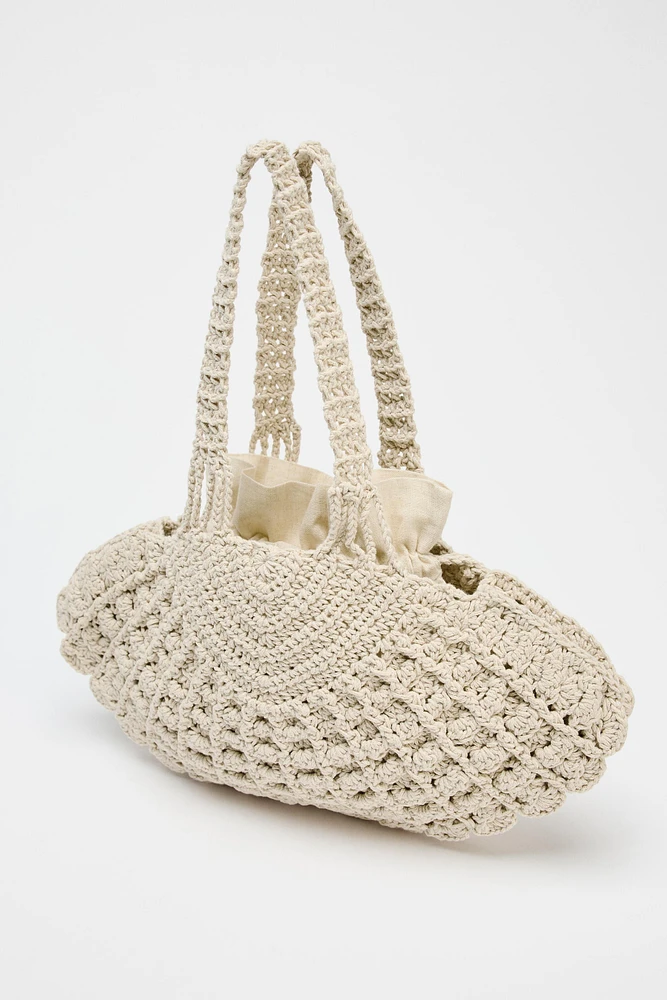 SAC EN CROCHET COQUILLE