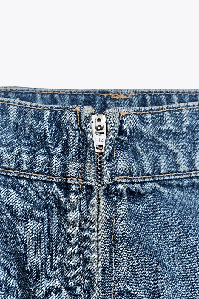 JUPE-CULOTTE EN JEAN TRF