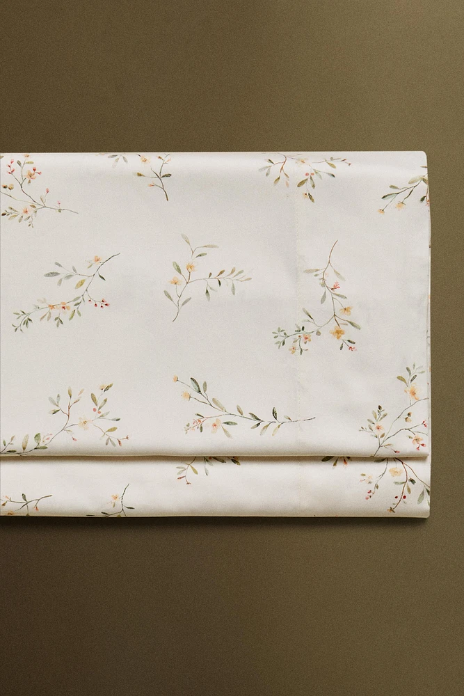 FLORAL PRINT FLAT SHEET