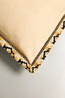 HOUSSE DE COUSSIN BORD GÉOMÉTRIQUE
