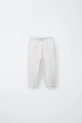 LEGGING POINTELLE CERISES
